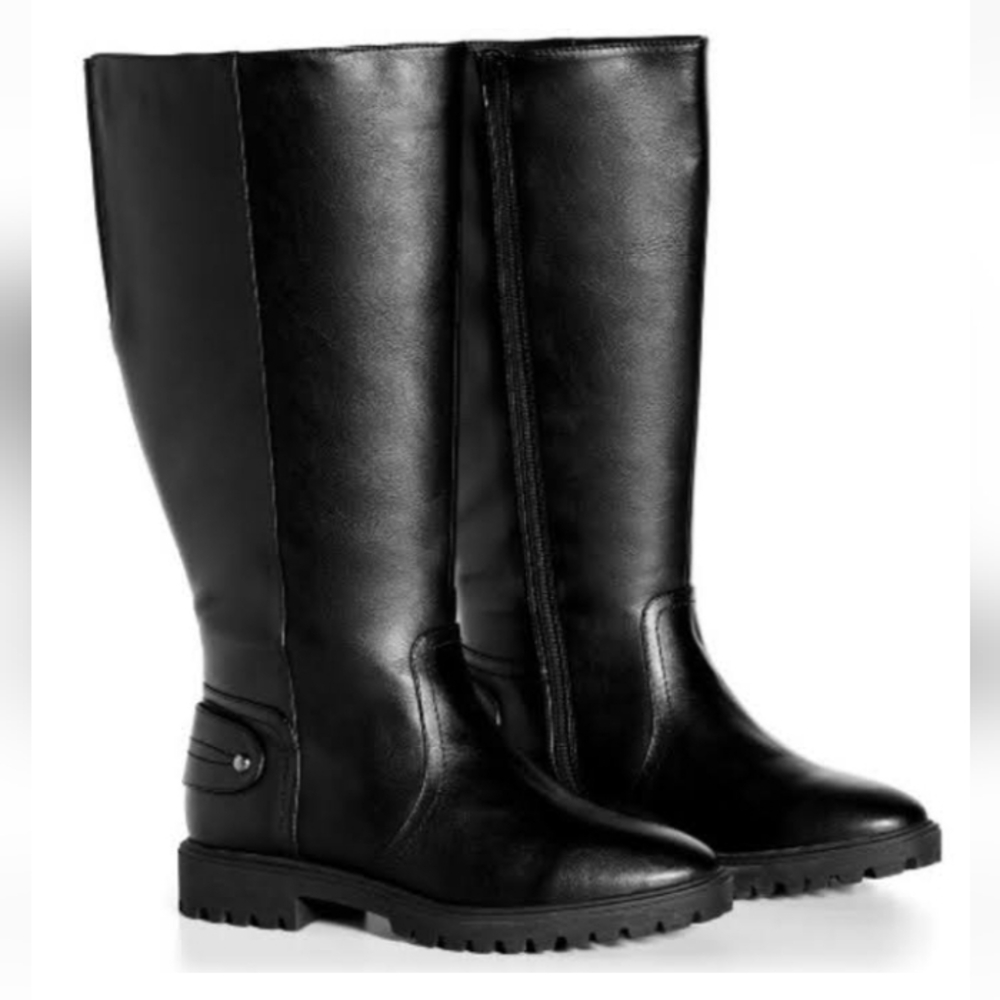 Women's Wide Fit Bailey Tall Boots Black    Size 6    NWT - Picture 3 of 15